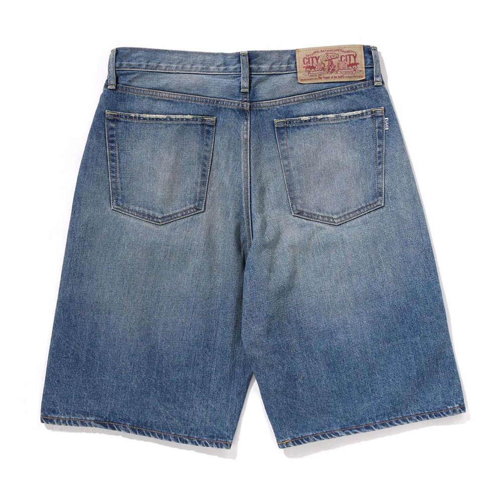베이프 반바지 TWIN STA RELAXED FIT DENIM SHORTS 1L30-151-004 - 상세 이미지 4