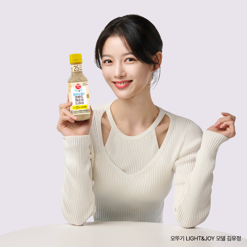 오뚜기 LIGHT&JOY 칼로리를 줄인 아몬드캐슈넛 드레싱 290g - 상품 이미지