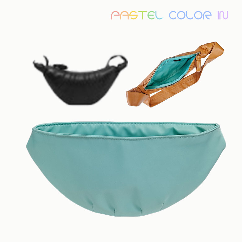 르메르 크루아상백 스몰 이너백 호환 파스텔컬러인 백인백 나일론 방수 범백 크루아상 제품 이미지