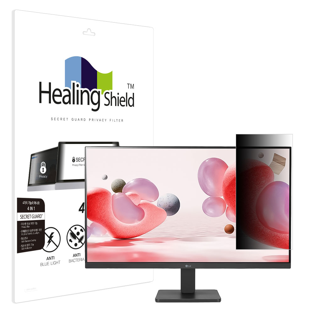 LG 27MR400 SNS 메신저 사이드 프라이버시 보안필름 - 메인 이미지