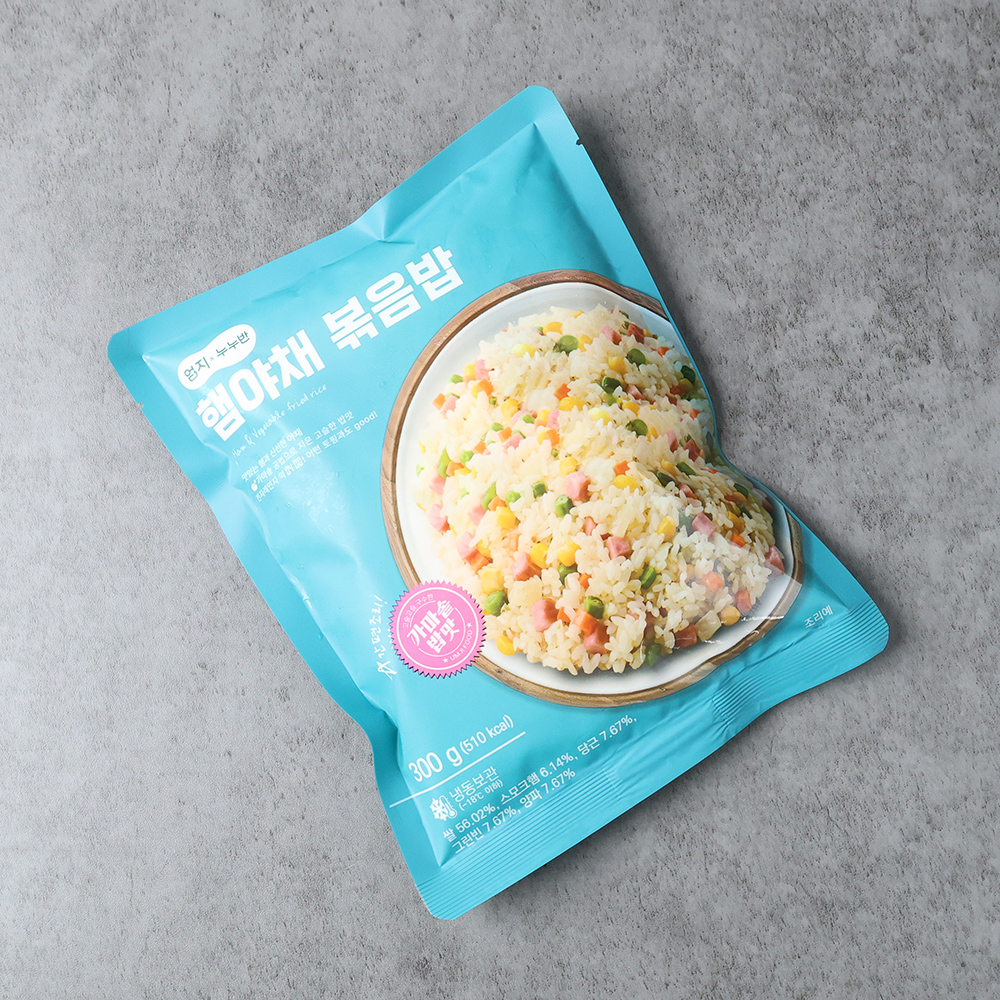 엄지 냉동 햄야채볶음밥 업소용 즉석볶음밥 간편식 300g, 30개 - 상품 이미지