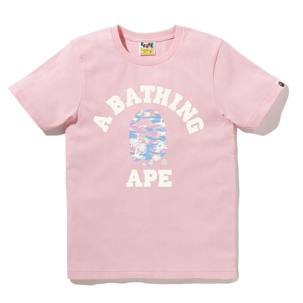 베이프 우먼즈 반팔티 PALM TREE CAMO COLLEGE TEE 1L30-210-025 - 상세 이미지 4