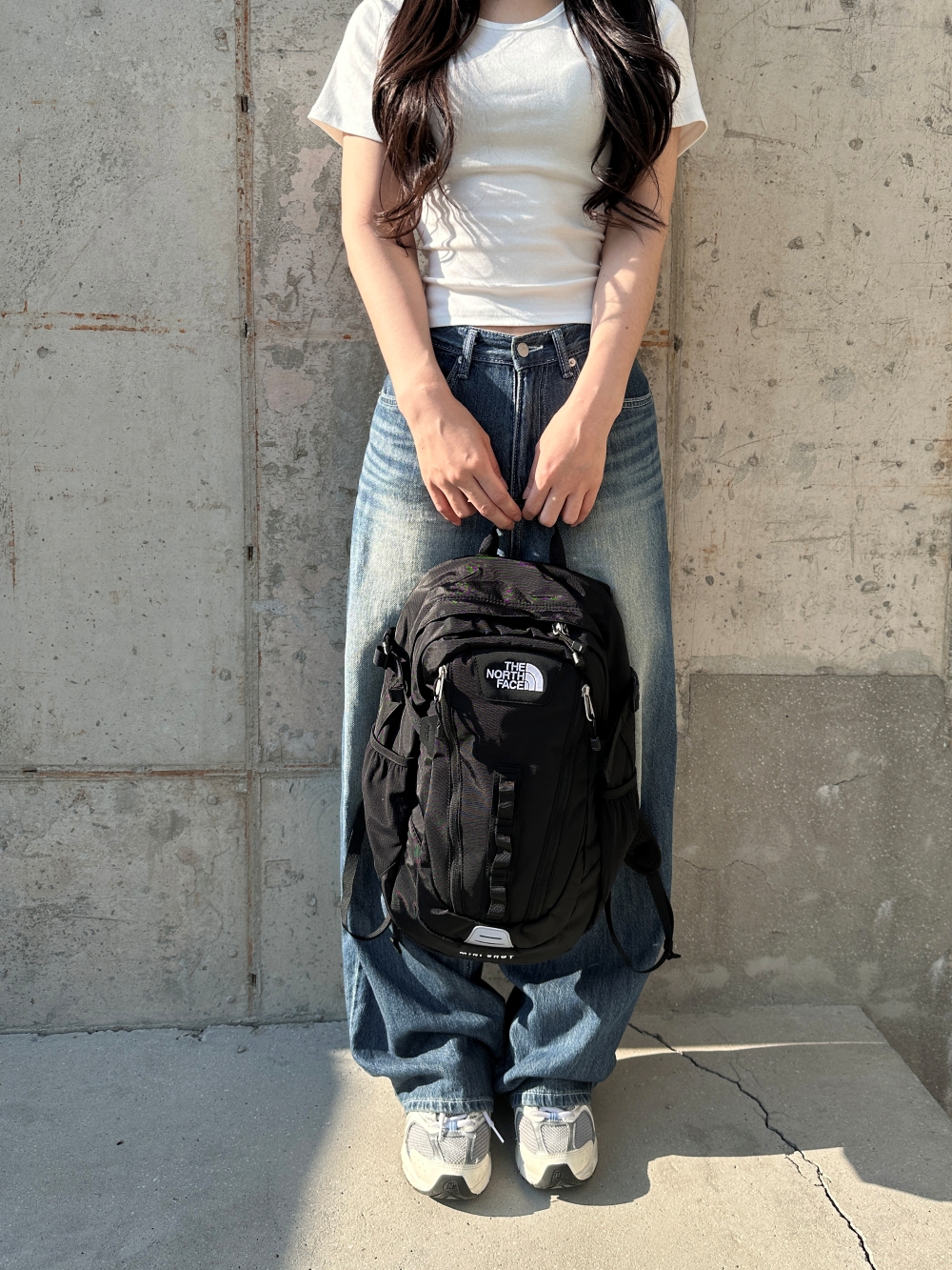 [국내매장판] 노스페이스 미니샷 백팩 소형 데일리 학생 책가방 등산용 NM2DR03A