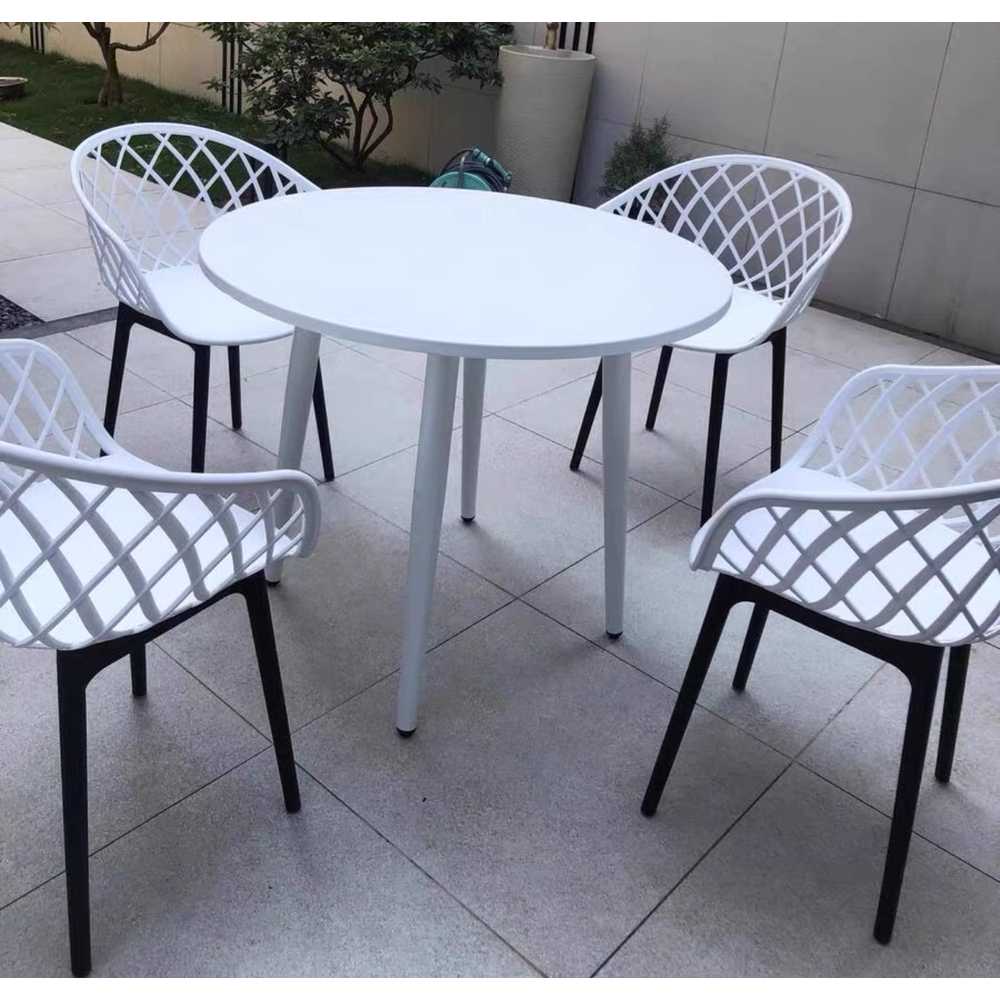 철제 야외 테이블 테라스 정원 식당 카페 의자 세트 70cm - 상세 이미지 5