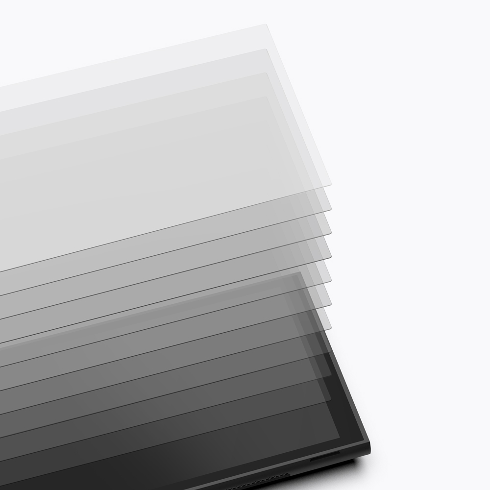 지니비 닌텐도 스위치2 리얼컬러 AR 초고화질 강화유리필름, 무반사 부착트레이