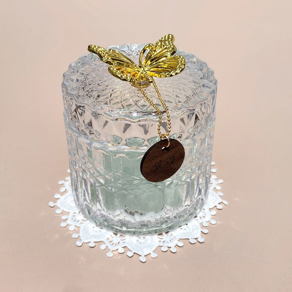 NEW 나비 스톤함 15 세트 이름표 레이스매트 포함 투명 반려동물 강아지 고양이 추모 - 상세 이미지 4