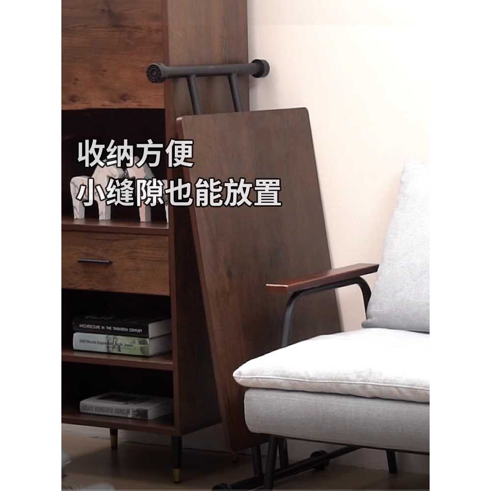 리프트 테이블 높낮이 접이식 가정용 거실 타원형 가구 100x60 - 상세 이미지 3