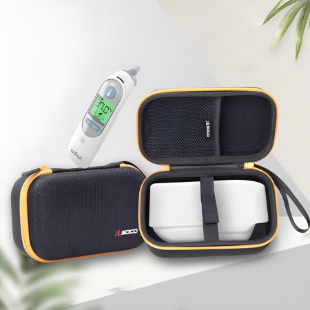 [해외]브라운 체온계 하드 케이스 IRT-6030, 6510, 6520 전용 보호 커버