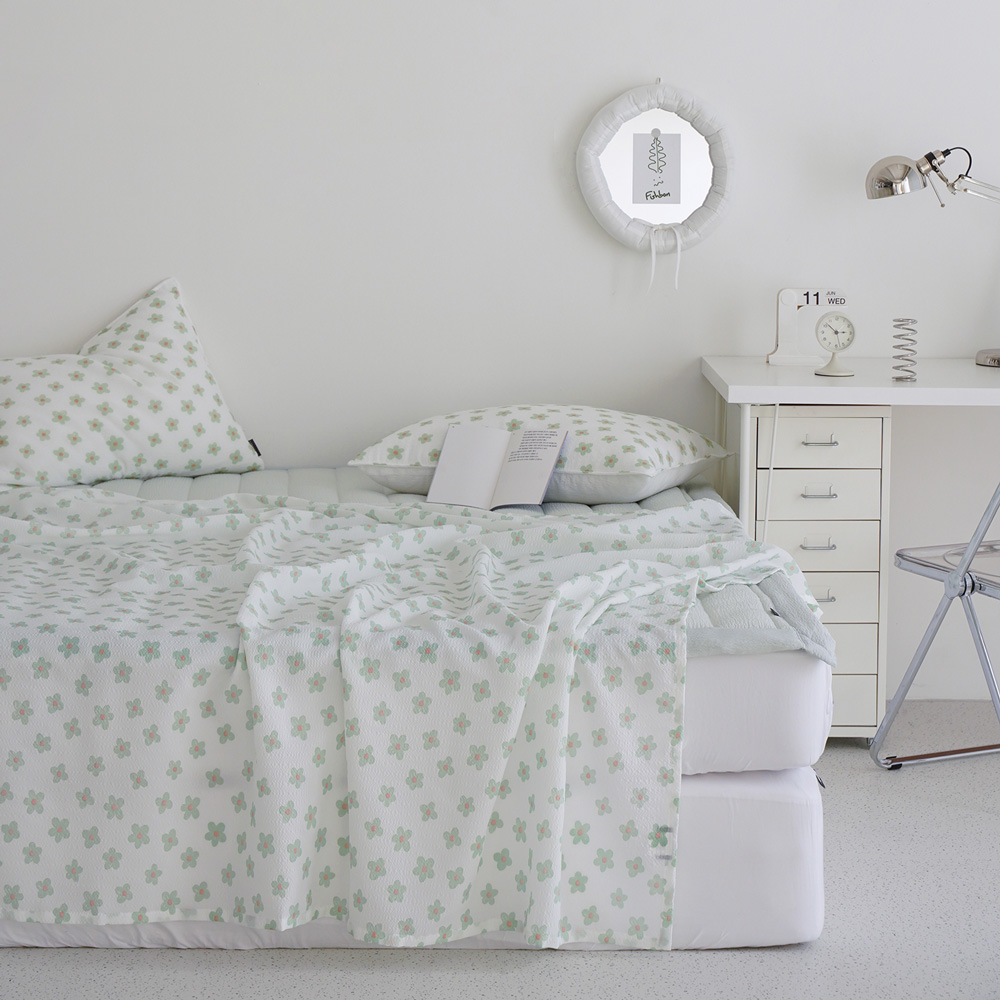 누비지오 홀리데이 프린트 시어서커 여름 홑이불 차렵이불 SS