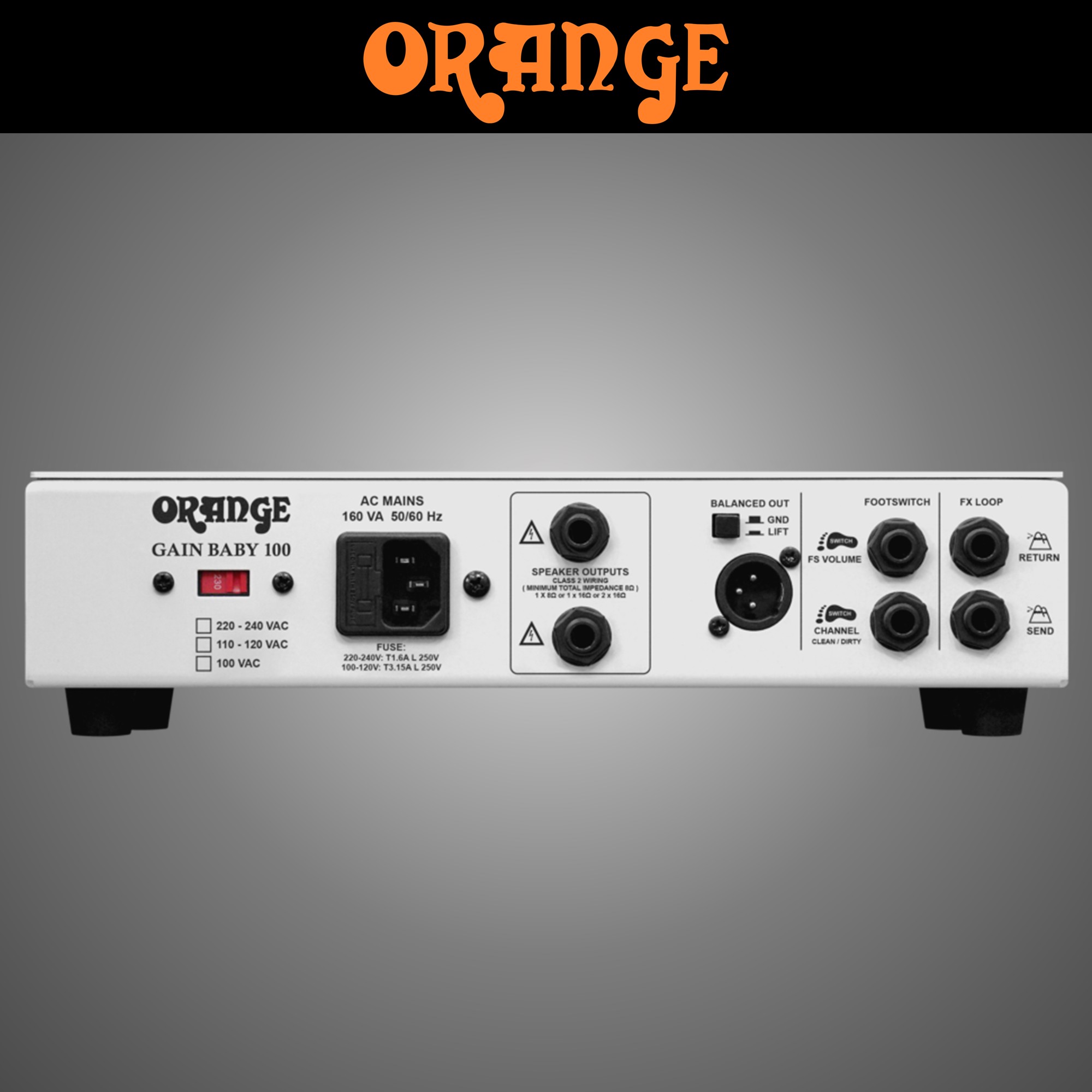 오렌지 게인베이비100 ORANGE GAIN BABY 100 일렉기타 앰프 헤드 100W - 상세 이미지 4
