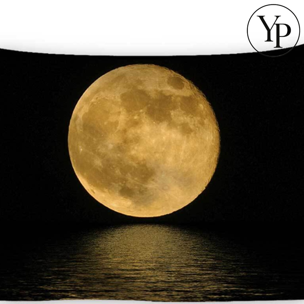 보름달 패브릭 포스터 가림막 창문 브라인드 가림천 벽장식 천그림 커튼 인테리어