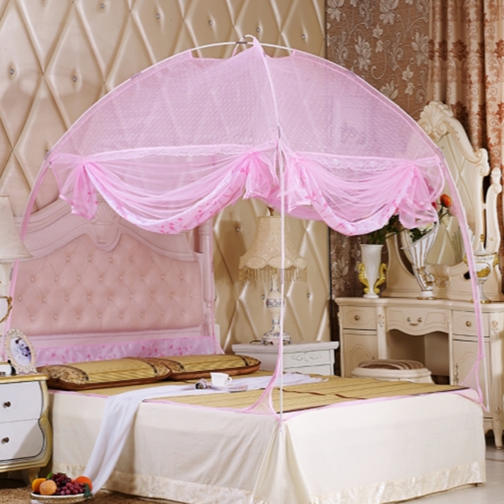 4면개방 침대모기장 3인용 바닥일체형 모기장텐트 해충차단