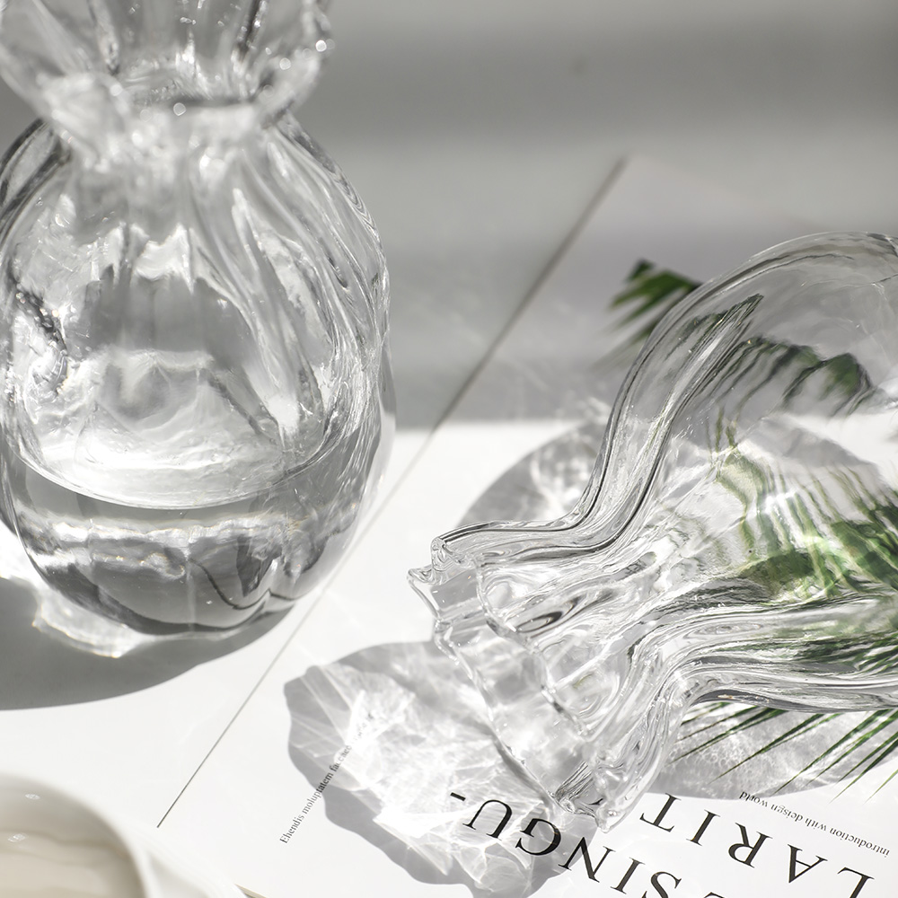 비아노 오브제 북유럽 빈티지 인테리어 유리 화병 꽃병 장식 A타입