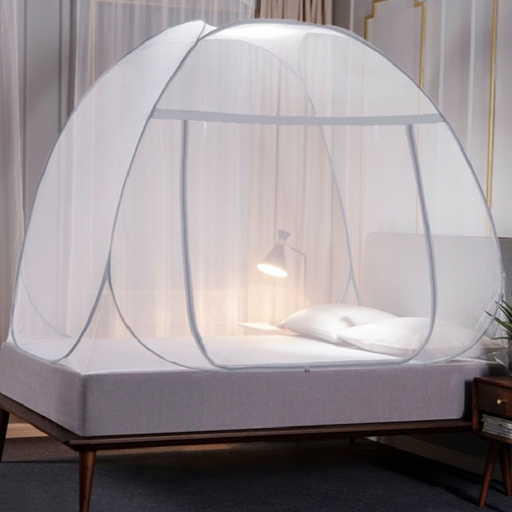 원터치 1인용모기장 아기 싱글침대모기장 캠핑 텐트 방충