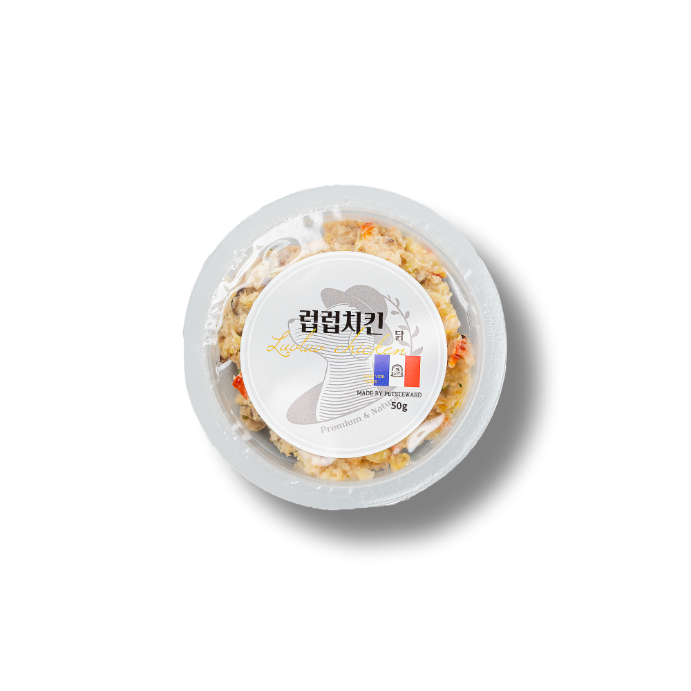 강아지 자연식 화식 수비드 펫스튜어드 럽럽치킨 닭고기 50g 9종 단품 - 상세 이미지 3