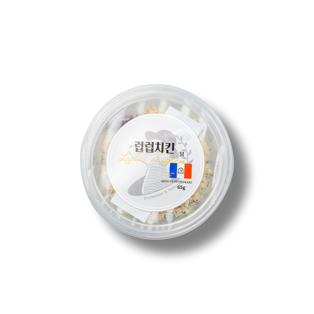 강아지 화식 자연식 저지방 펫스튜어드 럽럽치킨 닭고기 65g 10종 12팩 - 상세 이미지 2