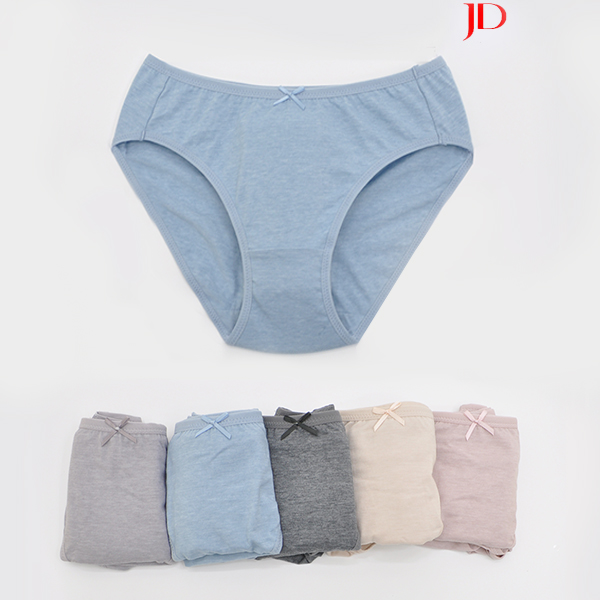 제임스딘 주니어 여아 삼각팬티 5매입 면스판 초등고학년 중학생 편한속옷 - 상품 이미지