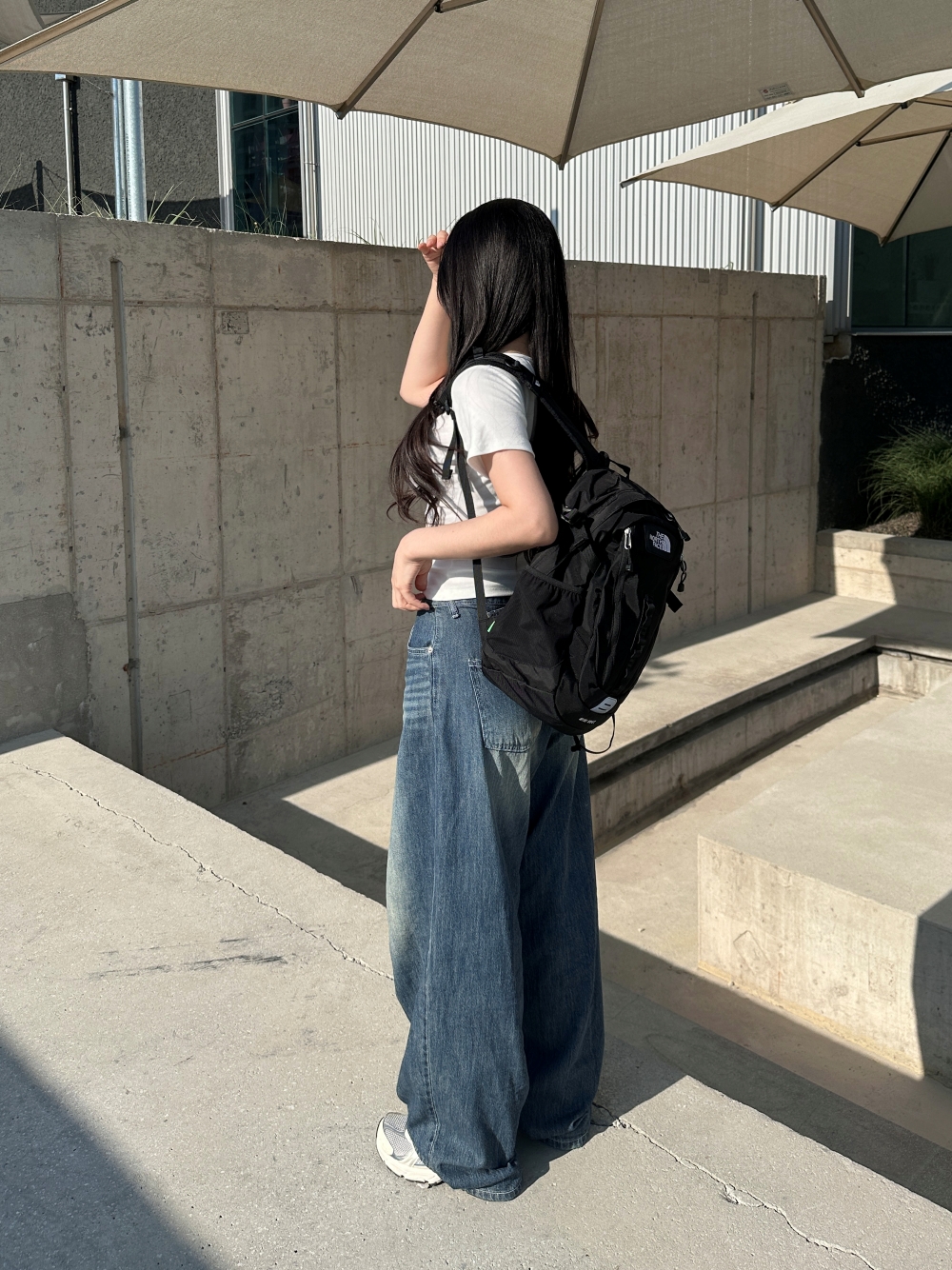 [국내매장판] 노스페이스 미니샷 백팩 소형 데일리 학생 책가방 등산용 NM2DR03A