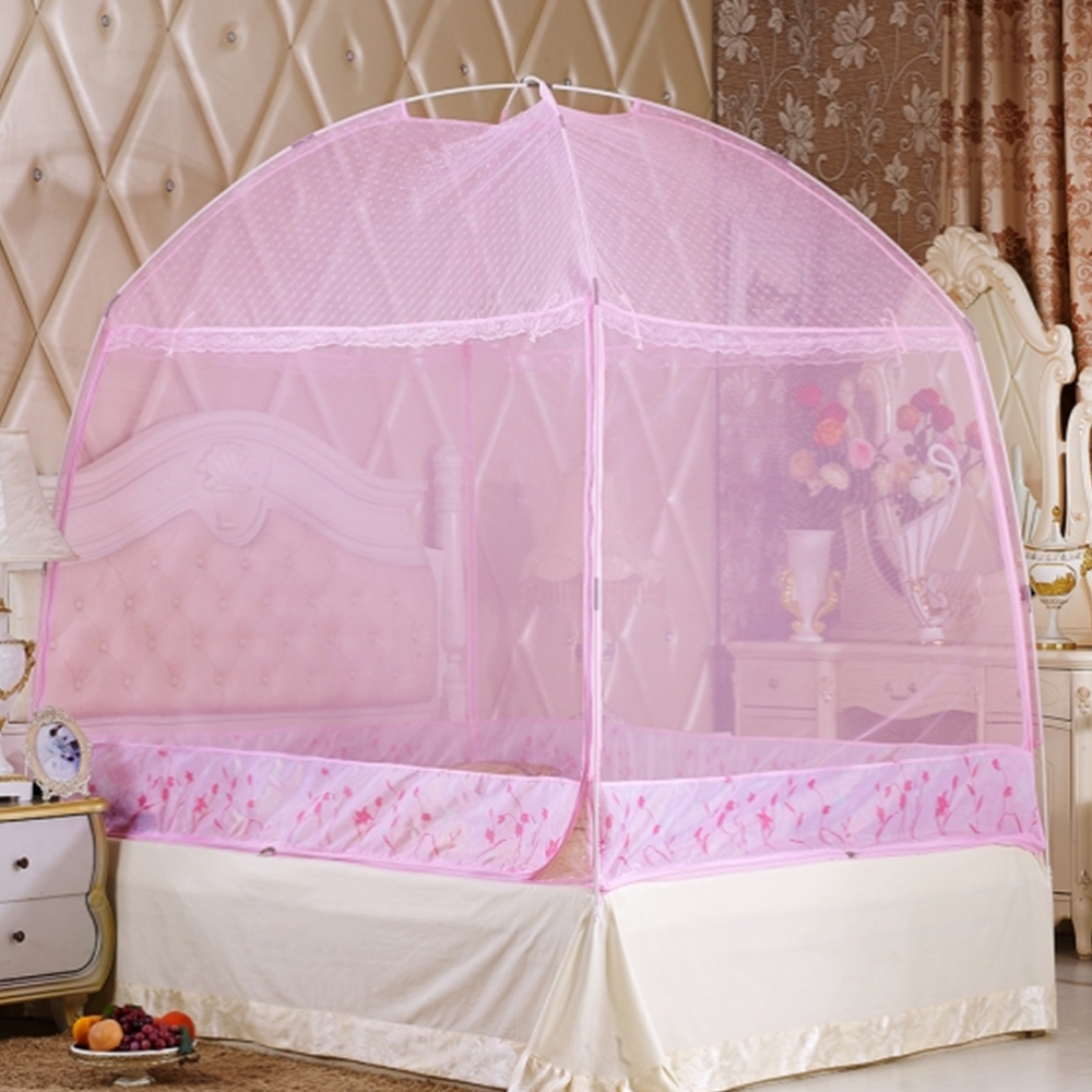 미세촘촘 싱글 침대모기장 4면개방 모기장텐트 1인용 사각