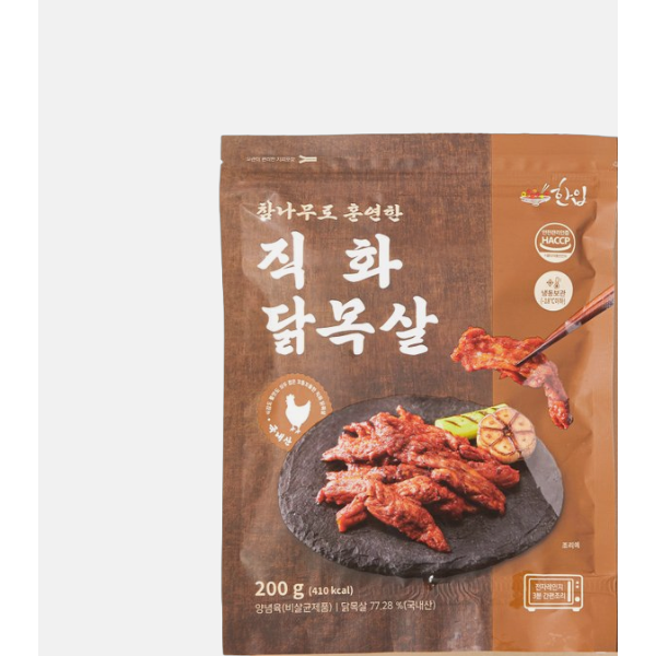 참나무로 직접 구운 직화닭목살 200g 1개 : 리안팜마켓