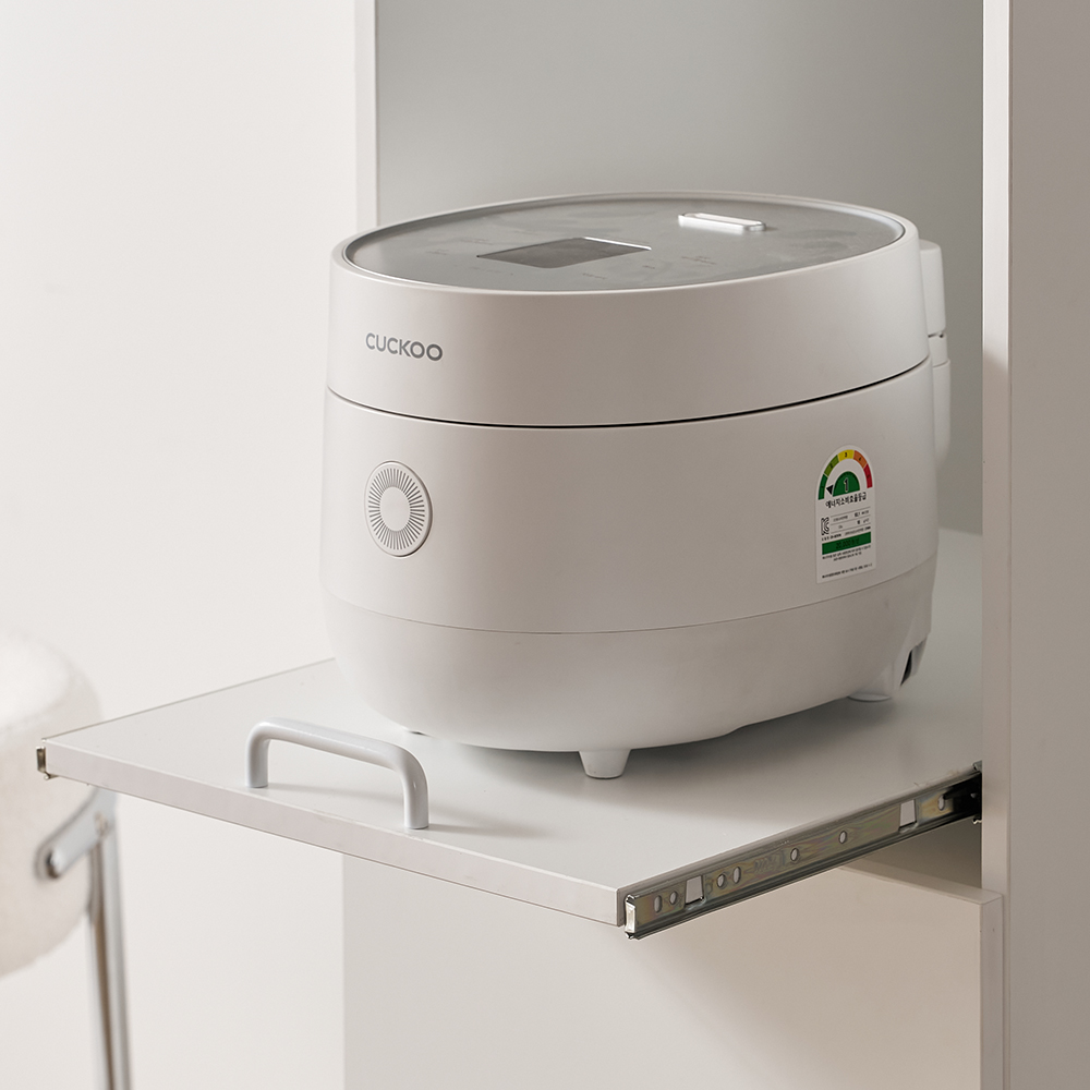 모덴 밥솥 레일 선반 슬라이딩 밥통다이 에어프라이어 틈새 수납장 400