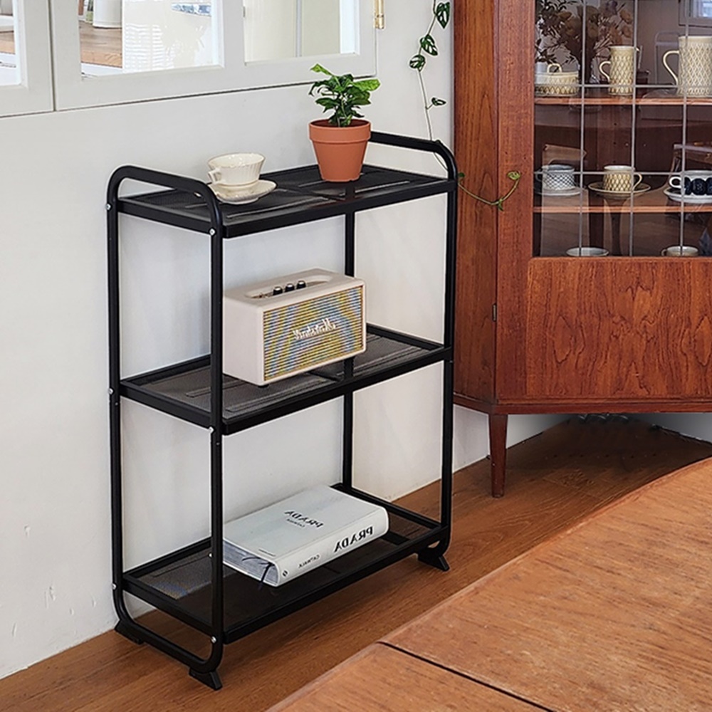 철제선반 스탠딩 메탈 수납 거실 다용도실 베란다 선반 3단