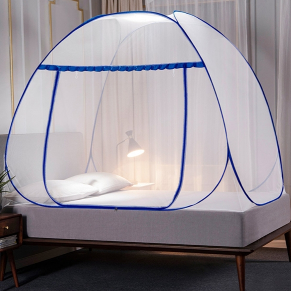 바닥일체형 침대모기장 접이식 1인용 싱글모기장 캠핑 텐트