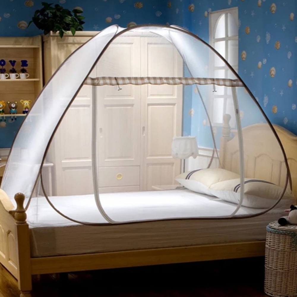 원터치 돔형 침대모기장 1인용 싱글 아기 방충 모기장 캠핑 텐트