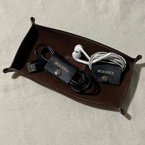 가죽 이어폰 멀티탭 컴퓨터 USB 충전기 선정리 줄감개 케이블 전선 정리... 개봉기 | 실사용 후기 - 상품 이미지 1