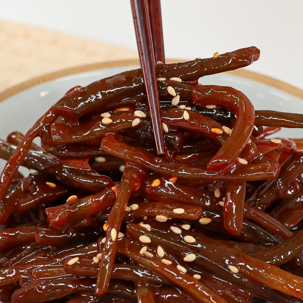 국산 마늘쫑무침 고추장 마늘쫑 장아찌 반찬 500g 장담아 이미지 6