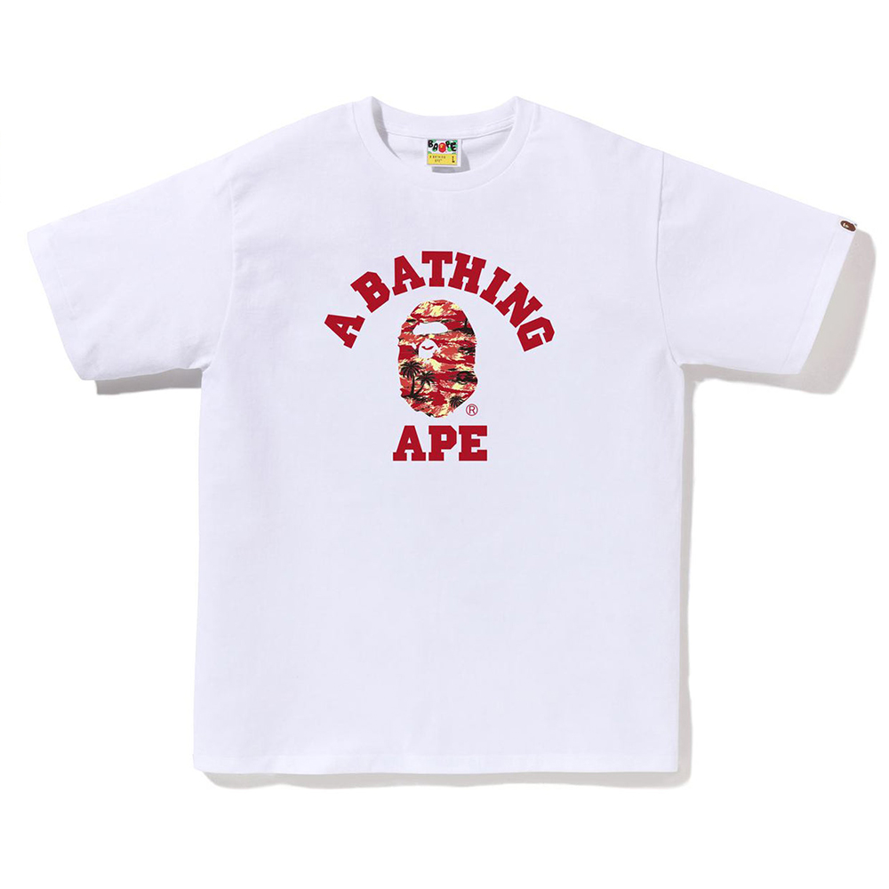 베이프 반팔티 PALM TREE CAMO COLLEGE TEE 1L30-110-025 - 상세 이미지 3