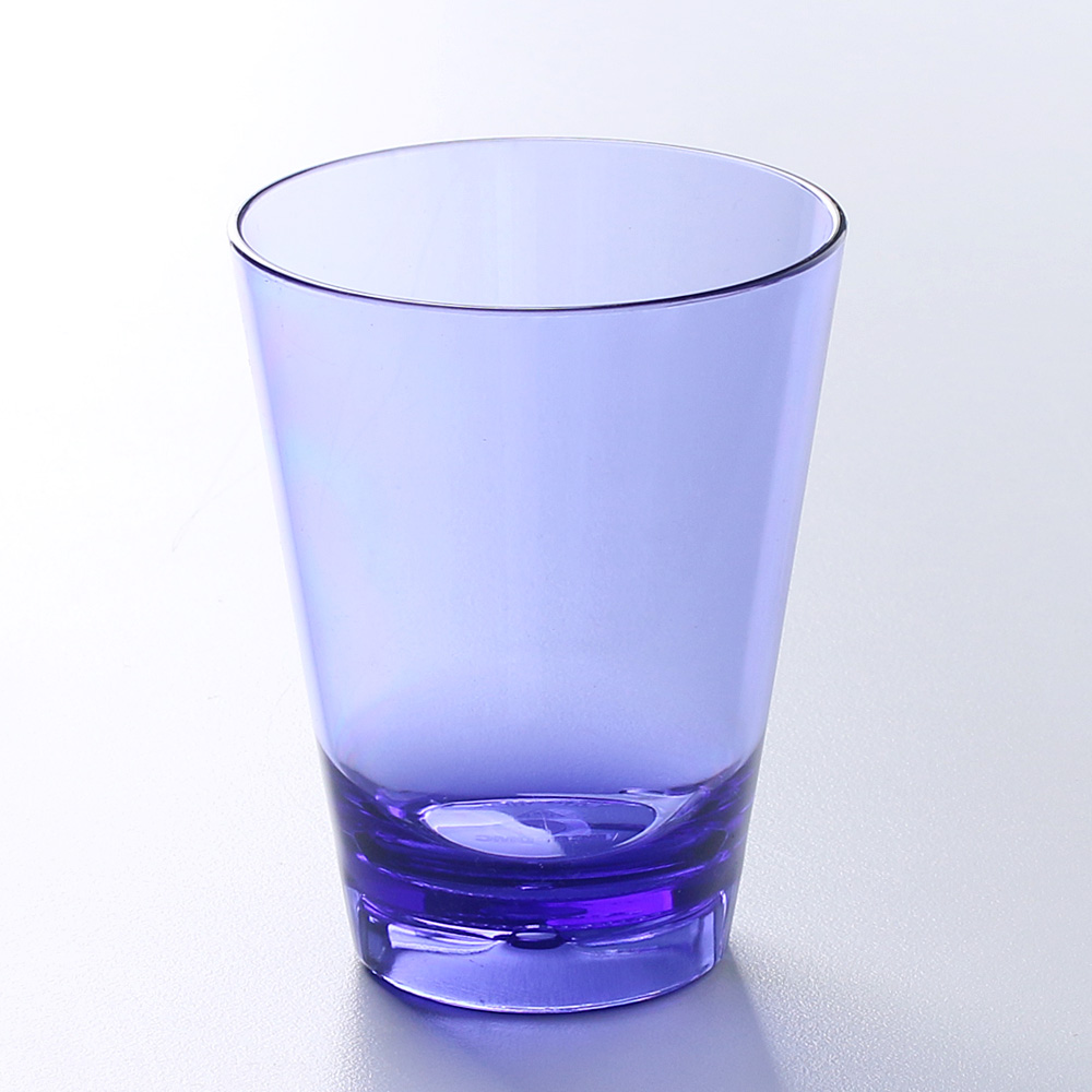 PC 다회용 플라스틱 물컵 업소용 음료수컵 맥주잔 250ml, 1개, 원형 블루 - 상세 이미지 2