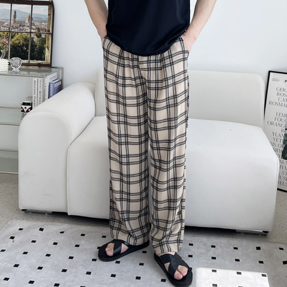 성인실내복 남자 집에서입는 옷 여름 잠옷 파자마 바지 - 상세 이미지 2