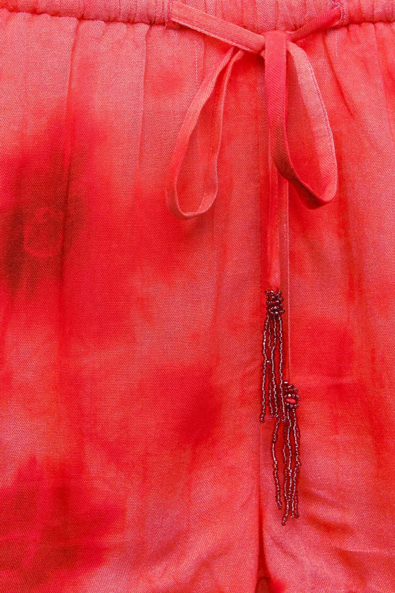 풀앤베어 트렌디 타이다이 프린트 밴딩 반바지 7696/302 RED - 상세 이미지 5