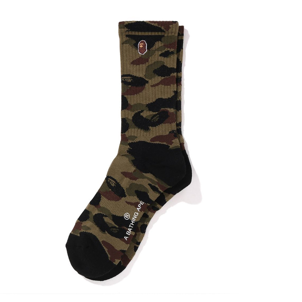 베이프 양말 1ST CAMO APE HEAD ONE POINT SOCKS 1L30-184-005 - 상세 이미지 3