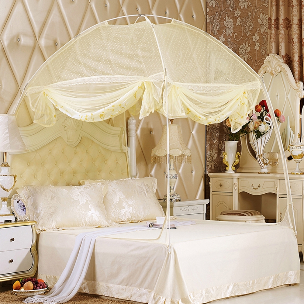 싱글 침대모기장 4면개방 사각모기장 1인용 텐트형 미세