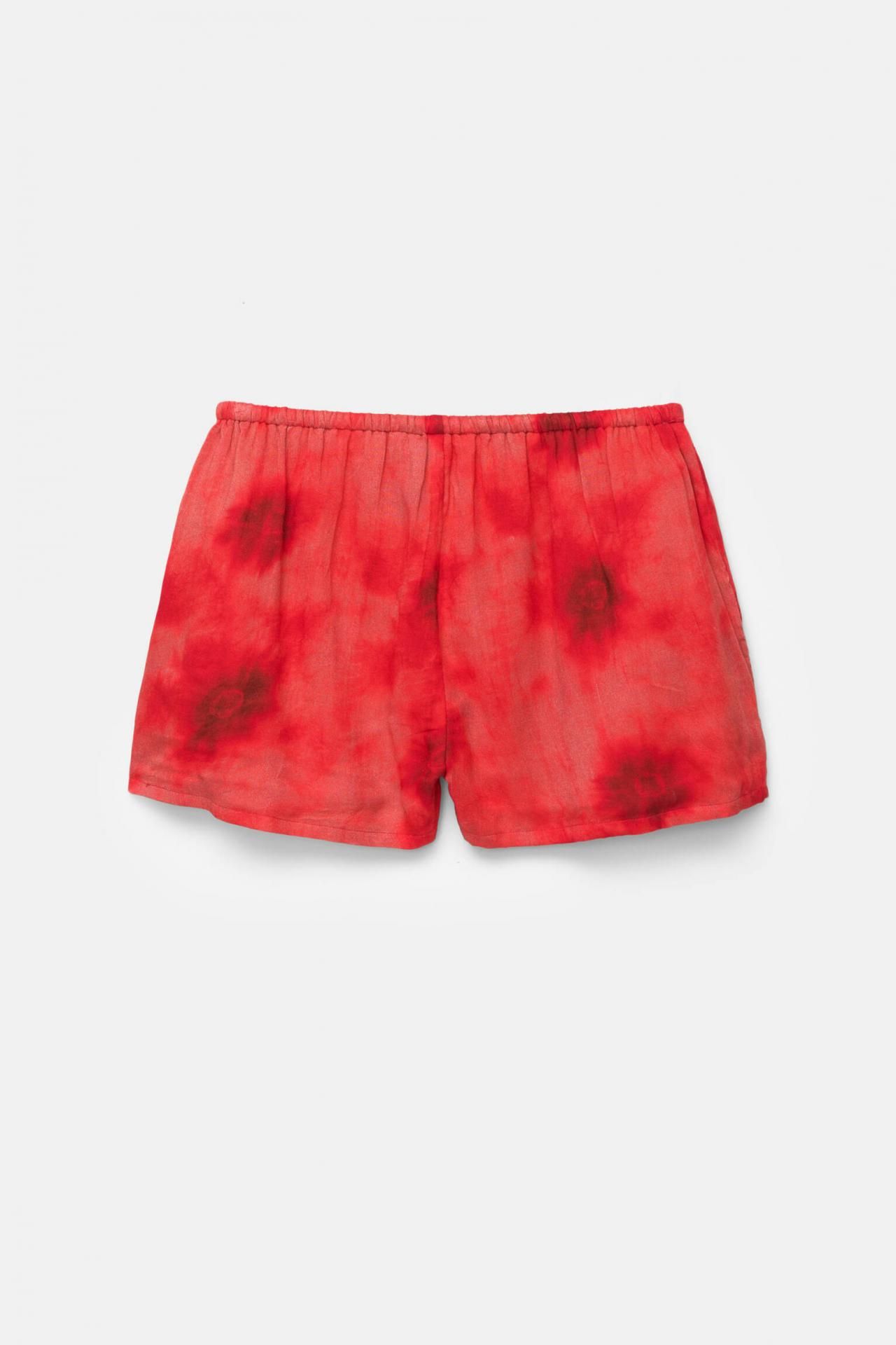 풀앤베어 트렌디 타이다이 프린트 밴딩 반바지 7696/302 RED - 상세 이미지 4