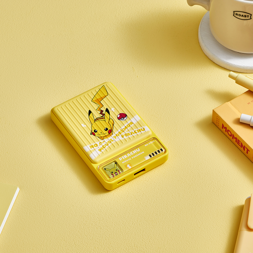 (1+1) 포켓몬스터 맥세이프 무선 충전 1만 보조배터리 피카츄 1개+1개