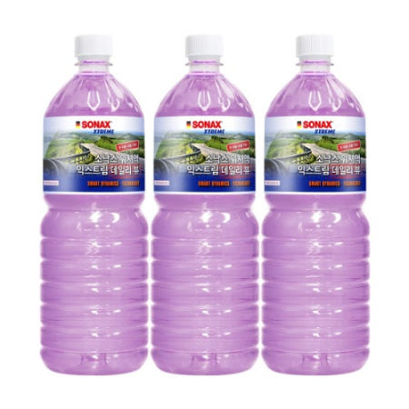 소낙스 익스트림 데일리뷰 워셔액 1.8L 3개 뛰어난 세정 선명한 시야 확보 차량 오염물 제거 세척 자동차