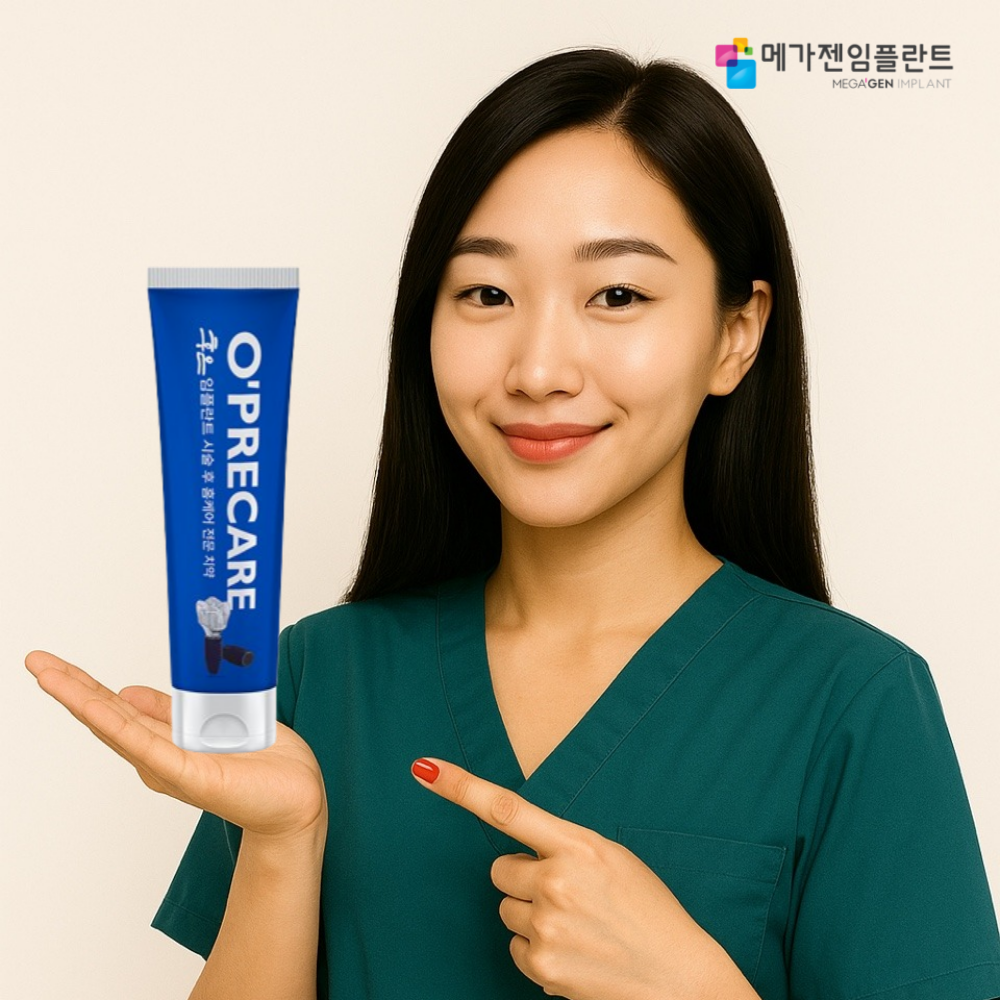 3SET 메가젠 임플란트 치약 잇몸 염증 이시릴때 잇몸 성분 좋은 치약+구강유산균 1박스 - 상품 이미지