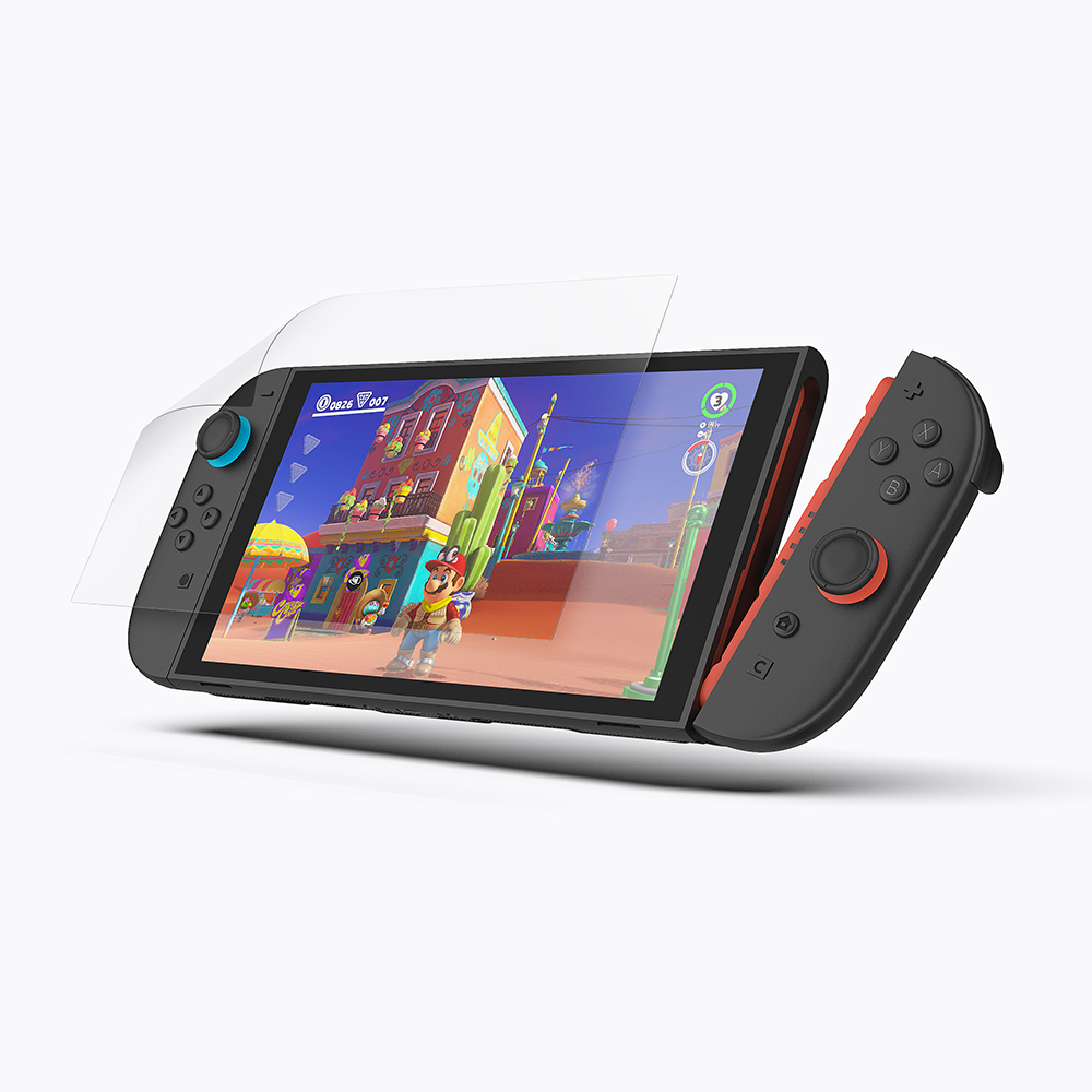 지니비 닌텐도 스위치2 리얼컬러 AR 초고화질 액정보호필름, 무반사