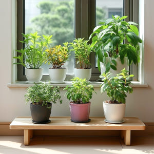 원목 화분받침대 / 식물 다육이 선반 거치대 거실 베란다 진열 정리대 8... 실사용 후기 | 효과 있을까? - 상품 이미지 1