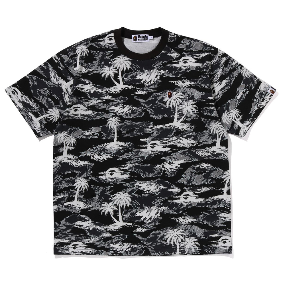 베이프 반팔티 PALM TREE CAMO ONE POINT RELAXED FIT TEE 1L30-109-317 - 메인 이미지