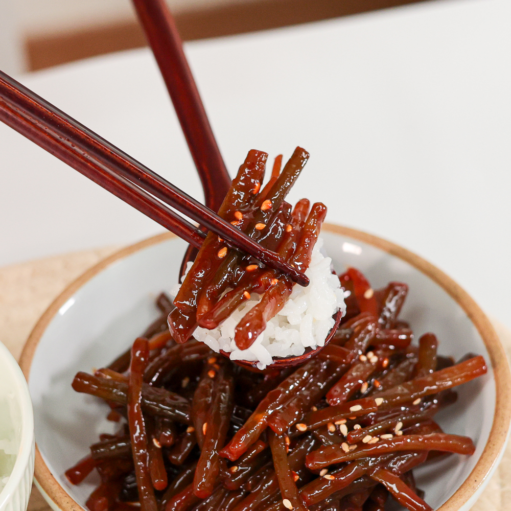 국산 마늘쫑무침 고추장 마늘쫑 장아찌 반찬 500g 장담아 - 상세 이미지 4
