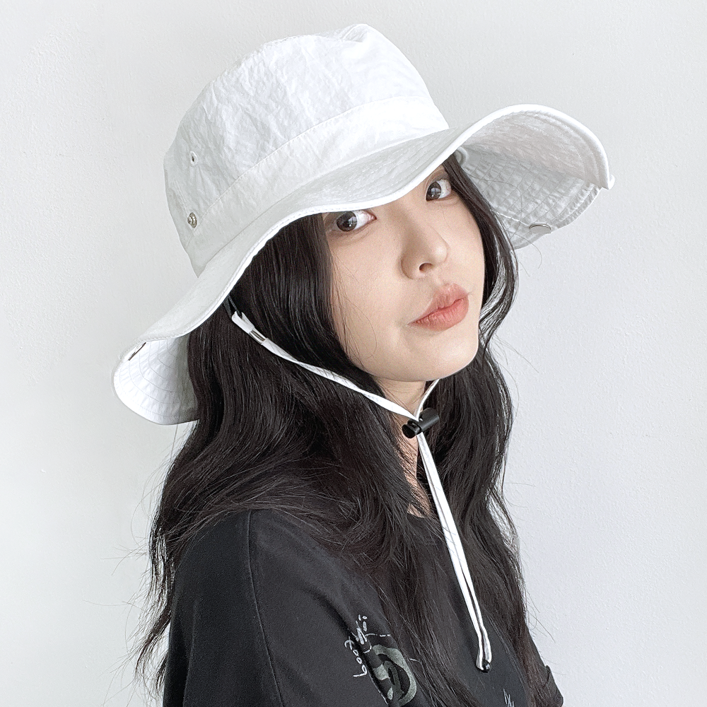 바스락 챙넓은 버킷햇 남자 여성 여름 휴양지 비치 여행 사파리 물놀이 정글 모자