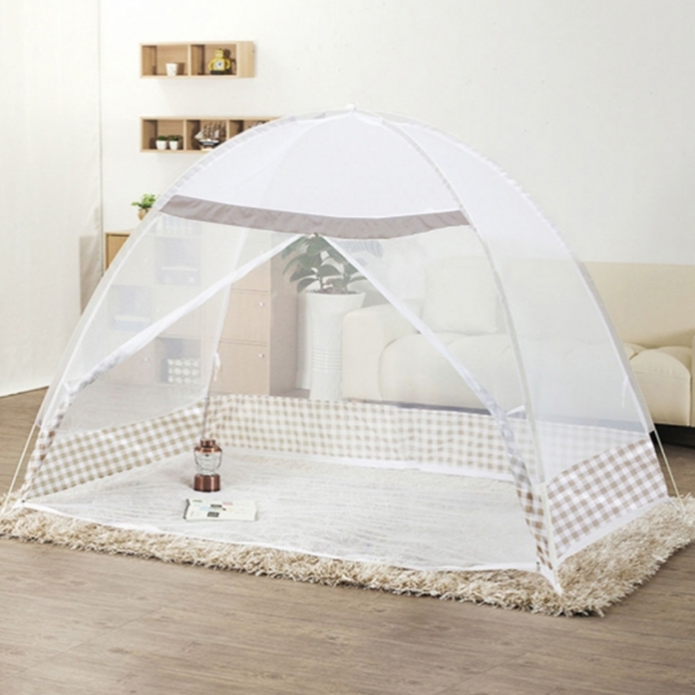 원터치 1인용 모기장 싱글 아기 침대모기장 바닥일체 텐트형