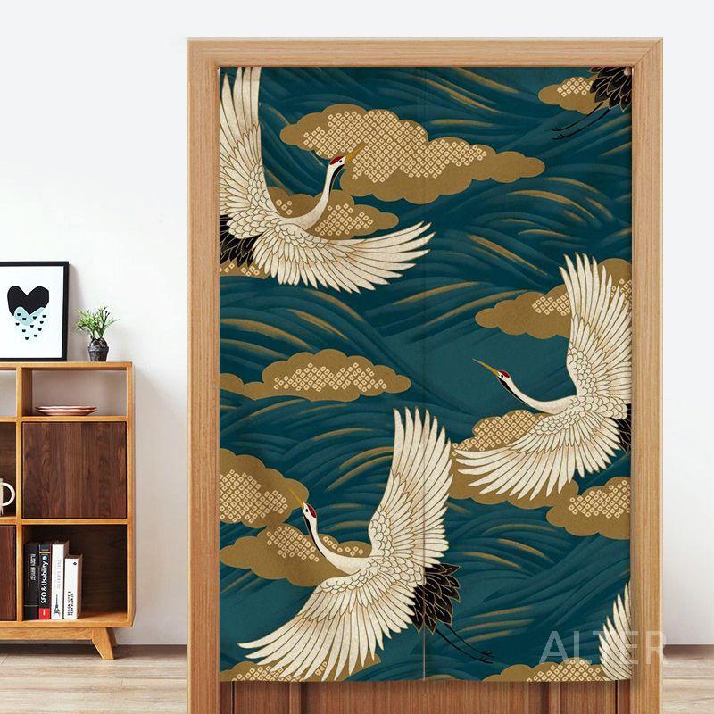 이자카야 주방 커튼 일본 파도 발 가림막 A 봉걸이형 (보관봉 포함) 80x160cm - 상세 이미지 5
