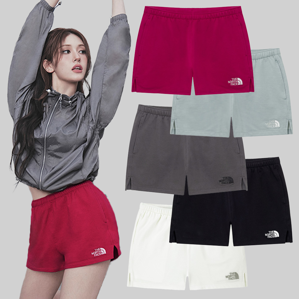 노스페이스 여성 반바지 3부 델피 운동 헬스 숏팬츠 NS6KR30J