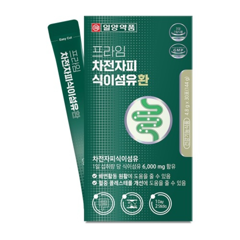 일양약품 프라임 차전자피 식이섬유환 식이섬유 음식 클린 비움 보충 30포, 5개 - 상세 이미지 2