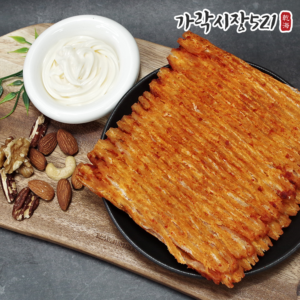 맥반석 오징어버터구이 매콤불닭맛 250g 바베큐 페스츄리 조미오징어 마른안주 - 상세 이미지 3